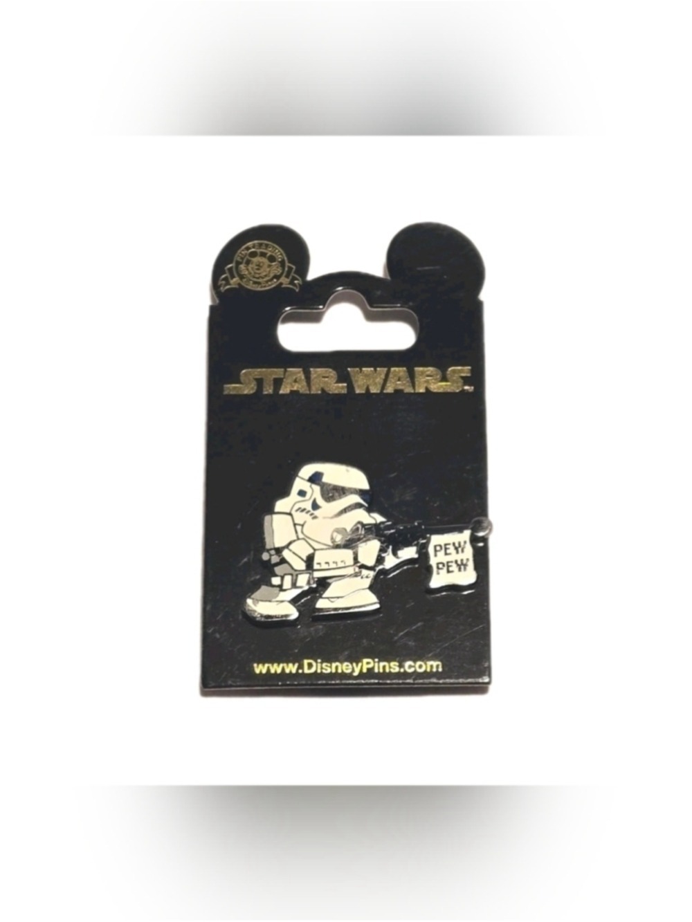 Star Wars Disney Cartoon Stormtrooper "PEW PEW" Pin